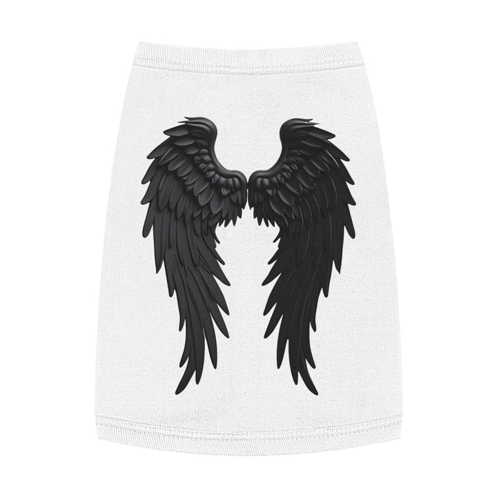 Dog Angel Wings Costume in Black on Grey - Gutsy Garb
