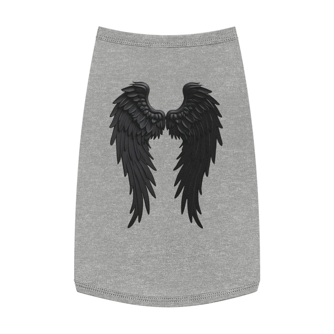 Dog Angel Wings Costume in Black on Grey - Gutsy Garb