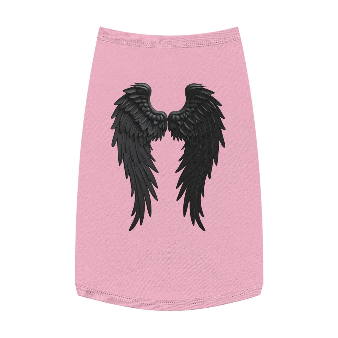 Dog Angel Wings Costume in Black on Grey - Gutsy Garb