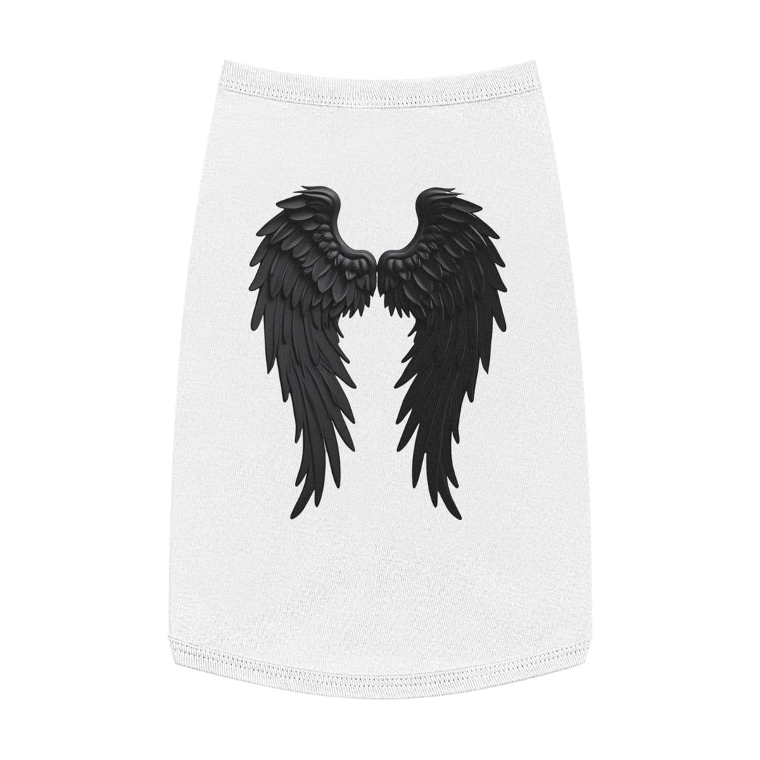 Dog Angel Wings Costume in Black on Grey - Gutsy Garb