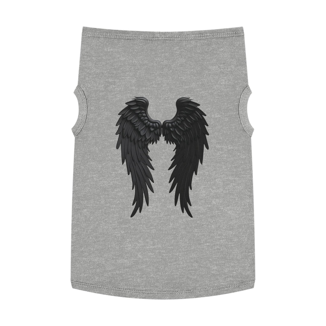 Dog Angel Wings Costume in Black on Grey - Gutsy Garb