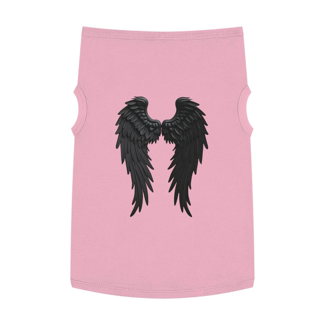 Dog Angel Wings Costume in Black on Grey - Gutsy Garb