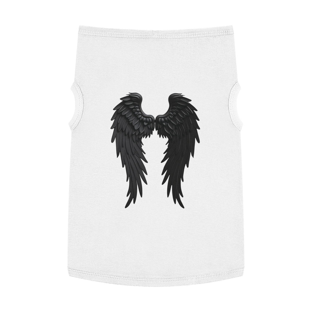 Dog Angel Wings Costume in Black on Grey - Gutsy Garb
