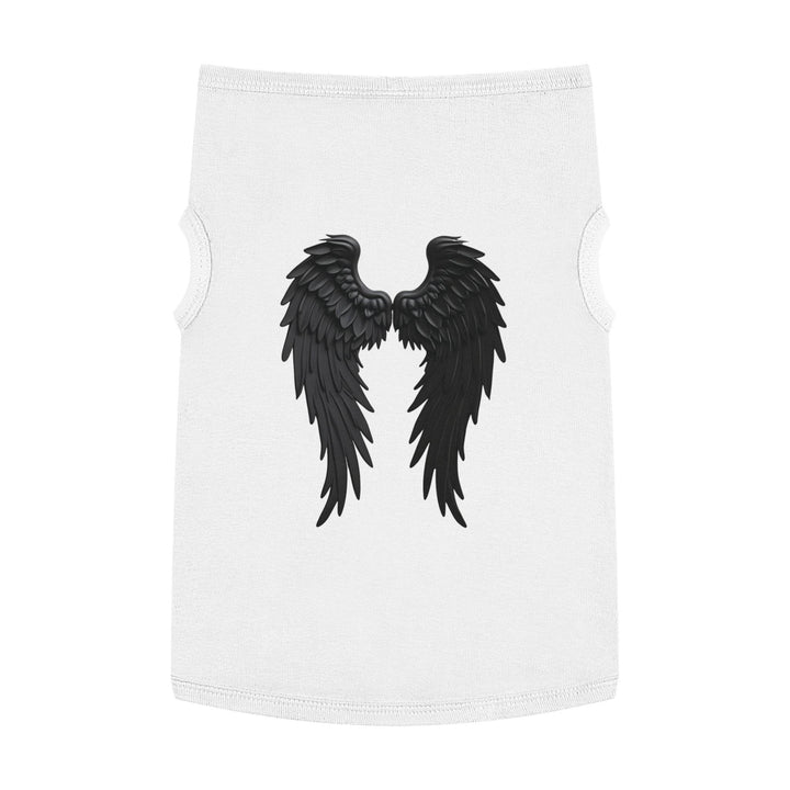 Dog Angel Wings Costume in Black on Grey - Gutsy Garb