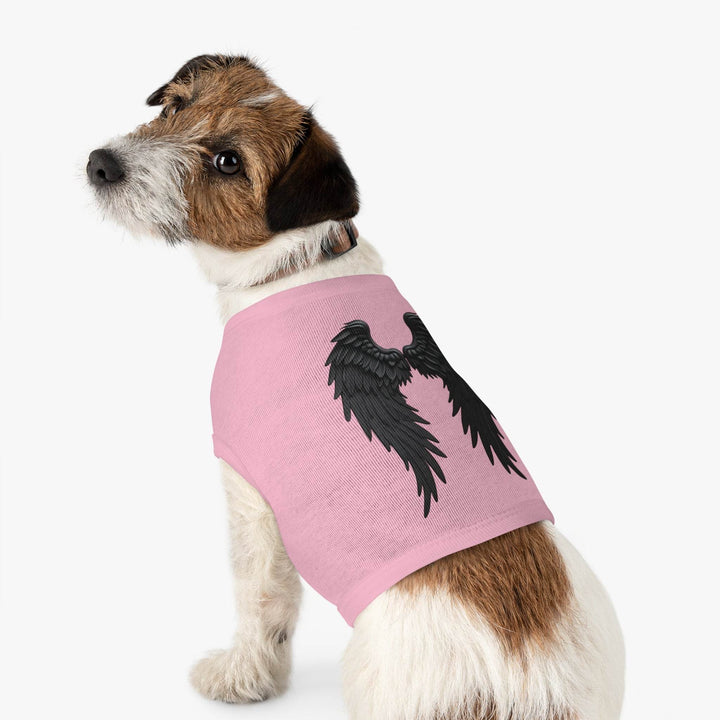 Dog Angel Wings Costume in Black on Grey - Gutsy Garb