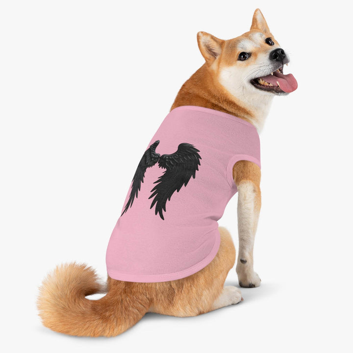 Dog Angel Wings Costume in Black on Grey - Gutsy Garb