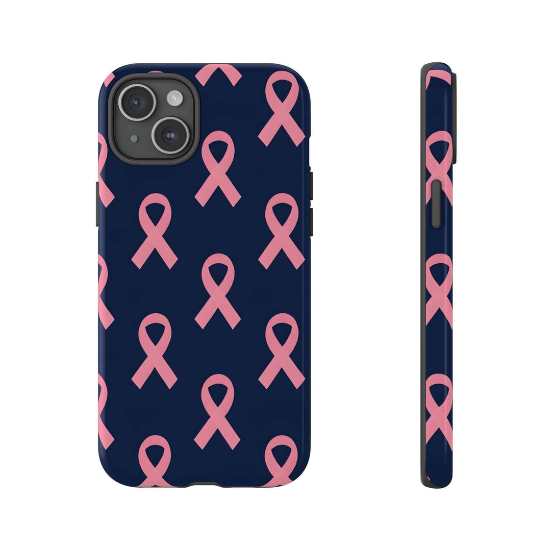 Breast Cancer Awareness Phone Case - Pink Ribbon Design - Gutsy Garb