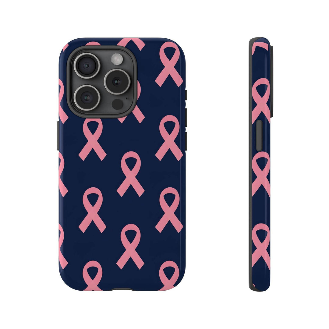 Breast Cancer Awareness Phone Case - Pink Ribbon Design - Gutsy Garb