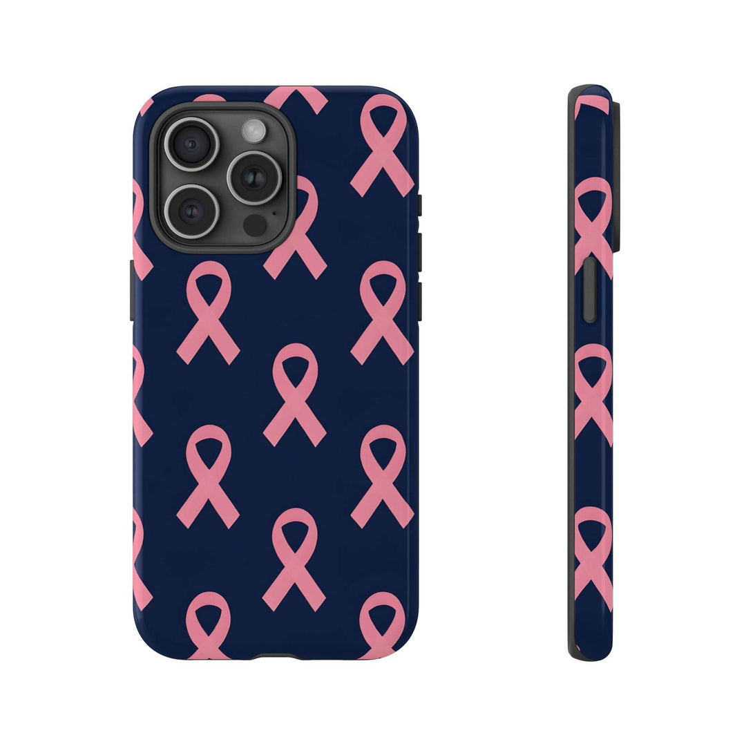 Breast Cancer Awareness Phone Case - Pink Ribbon Design - Gutsy Garb