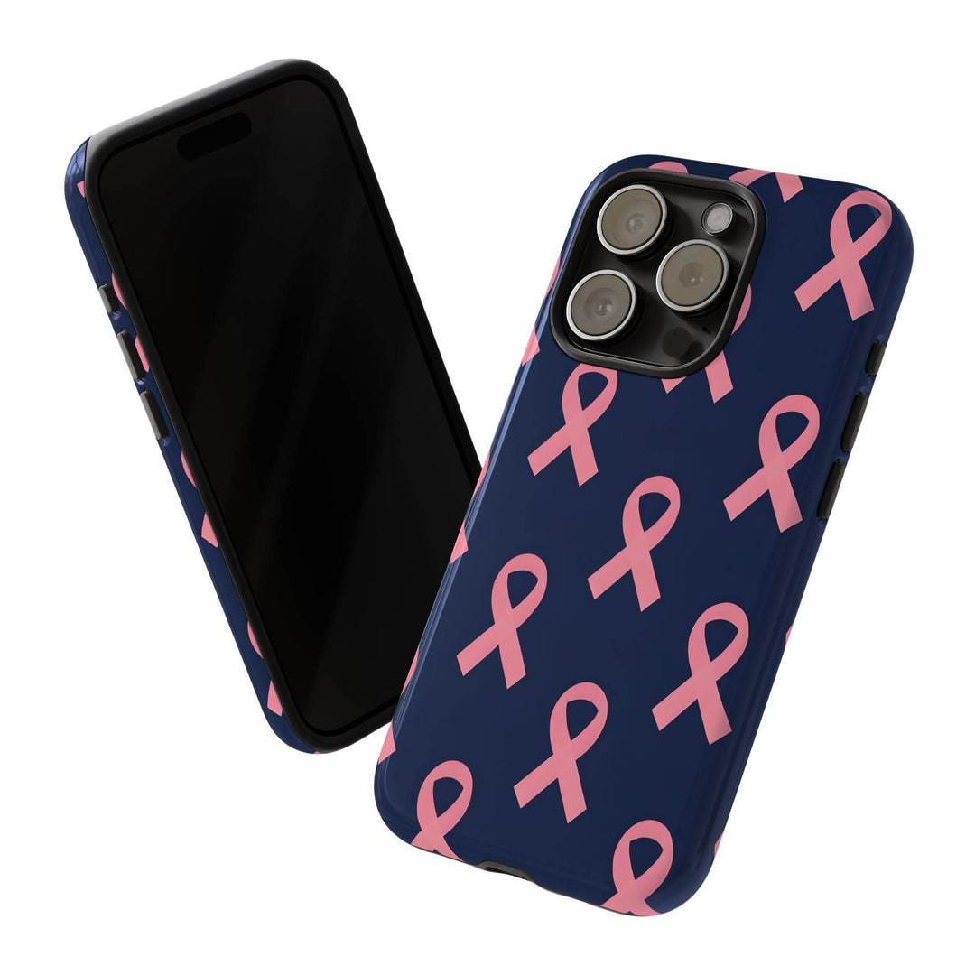 Breast Cancer Awareness Phone Case - Pink Ribbon Design - Gutsy Garb