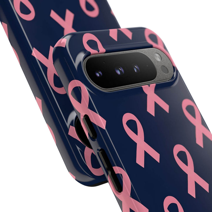 Breast Cancer Awareness Phone Case - Pink Ribbon Design - Gutsy Garb