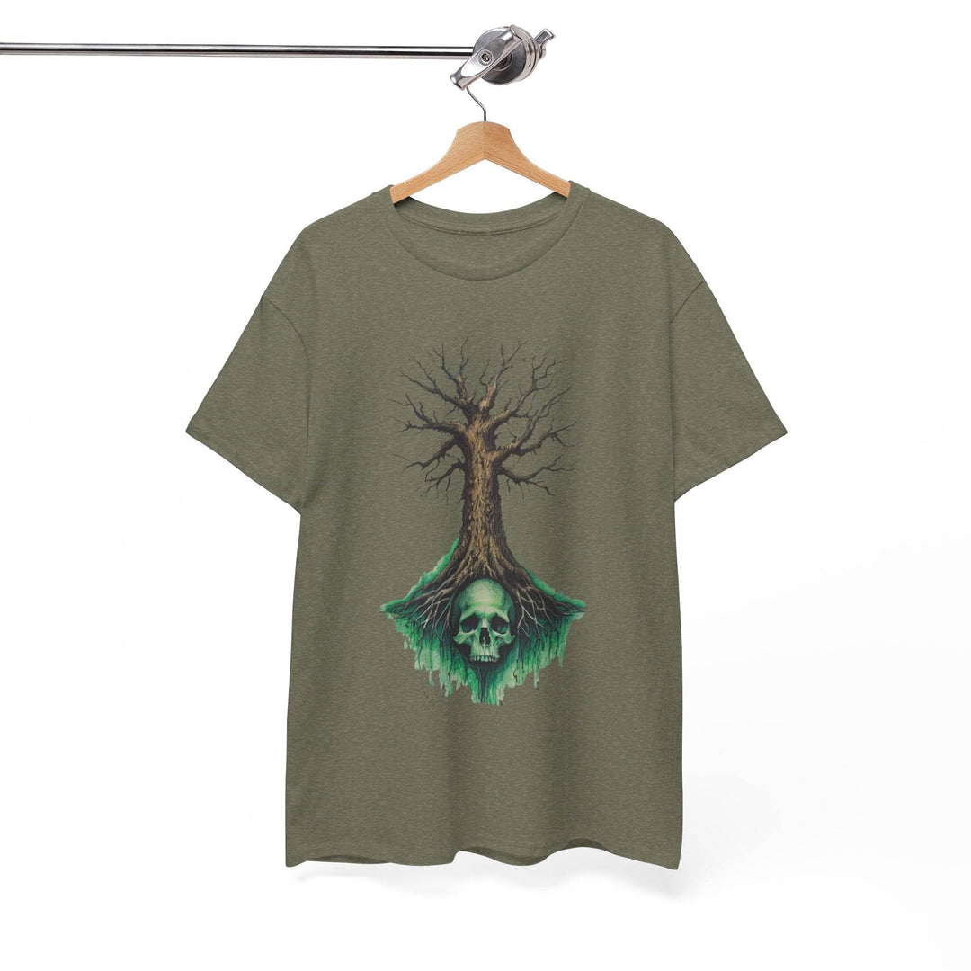 Gothic Tree Skull Graphic Tee - Bold Edgy Style - Gutsy Garb