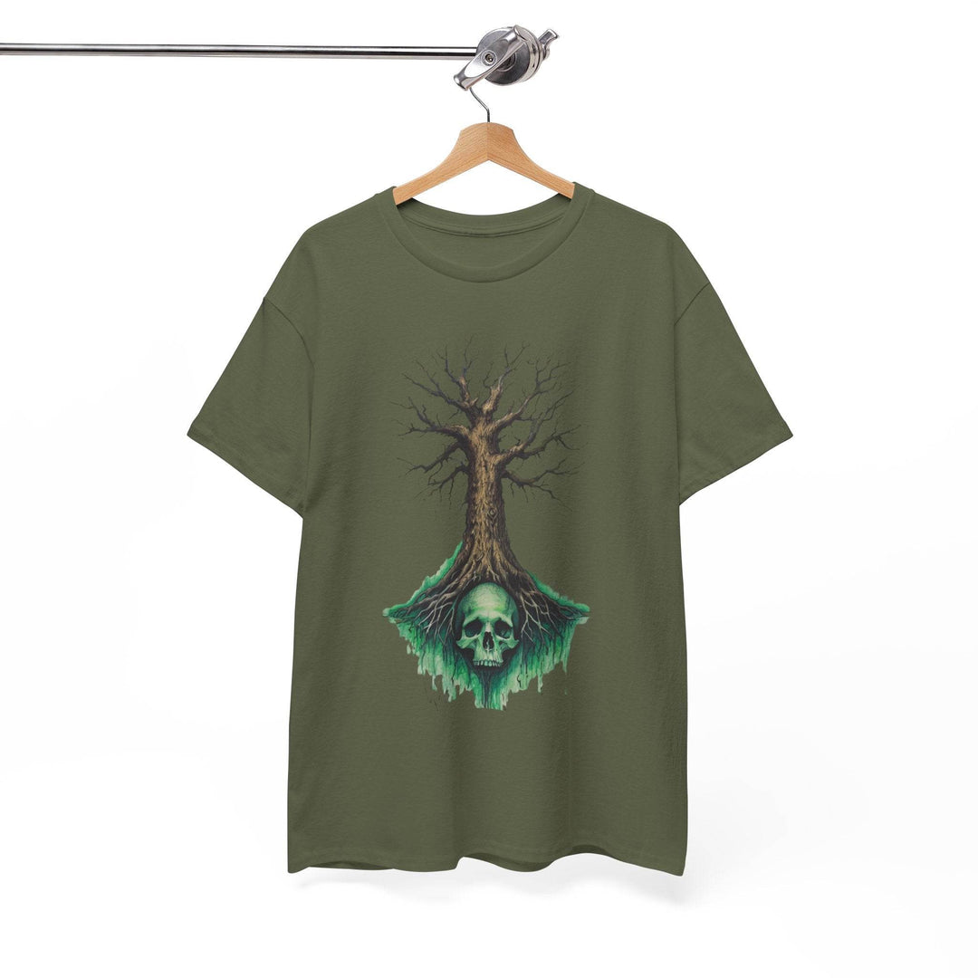 Gothic Tree Skull Graphic Tee - Bold Edgy Style - Gutsy Garb
