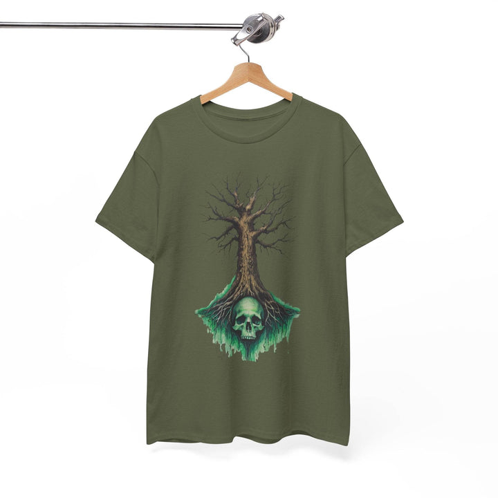 Gothic Tree Skull Graphic Tee - Bold Edgy Style - Gutsy Garb