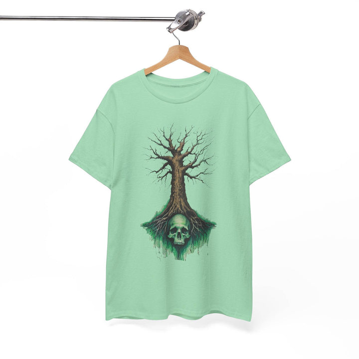 Gothic Tree Skull Graphic Tee - Bold Edgy Style - Gutsy Garb