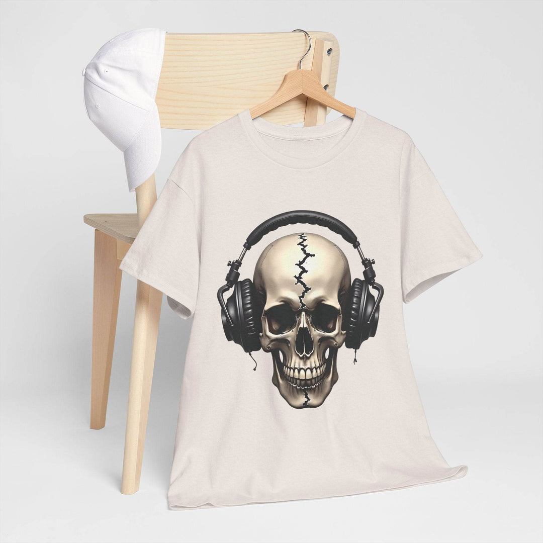Skull Headphones T-Shirt - Edgy Graphic Tee - Gutsy Garb