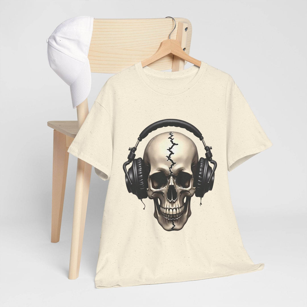 Skull Headphones T-Shirt - Edgy Graphic Tee - Gutsy Garb