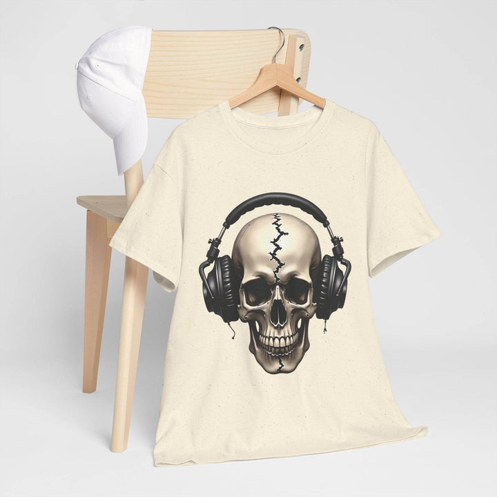 Skull Headphones T-Shirt - Edgy Graphic Tee - Gutsy Garb