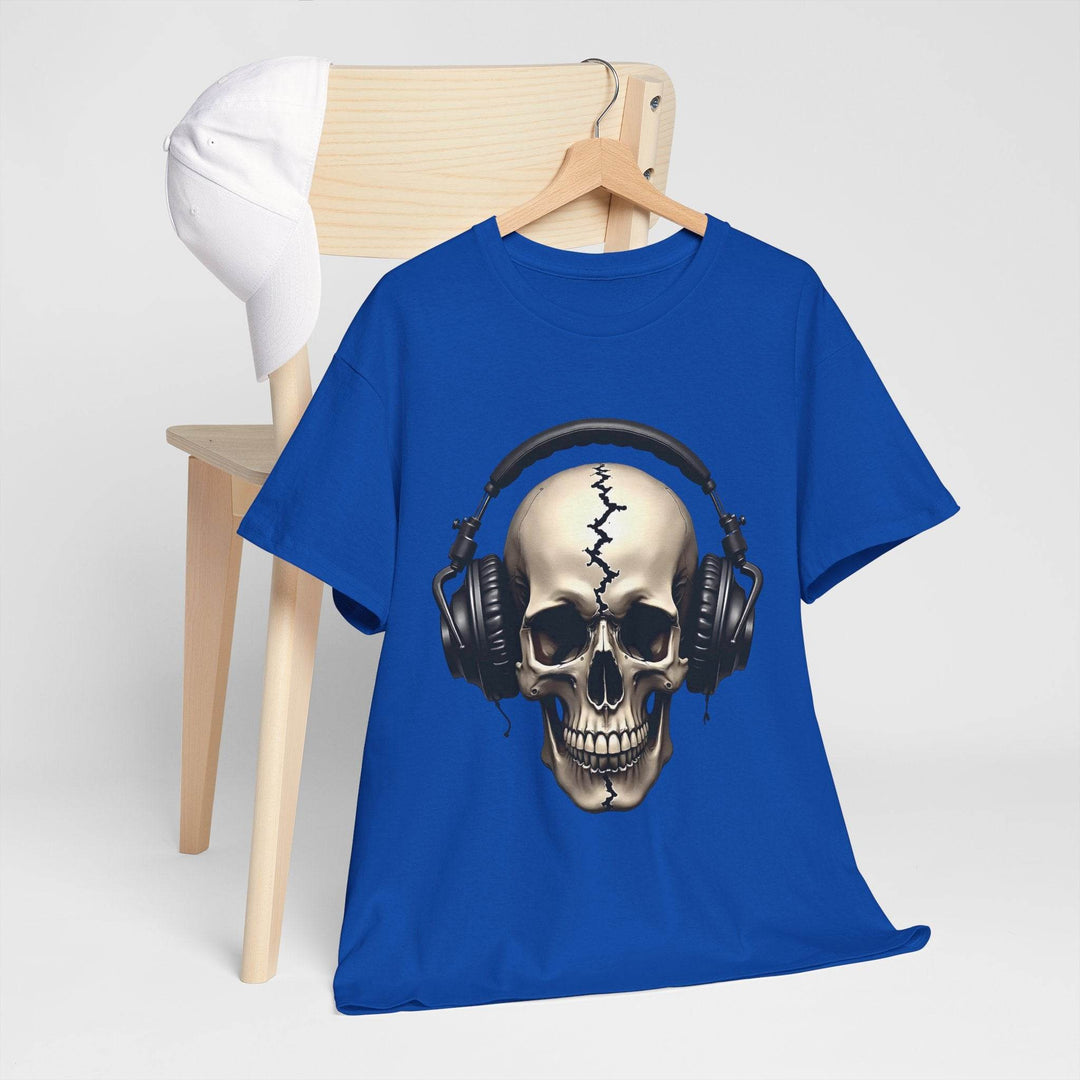 Skull Headphones T-Shirt - Edgy Graphic Tee - Gutsy Garb