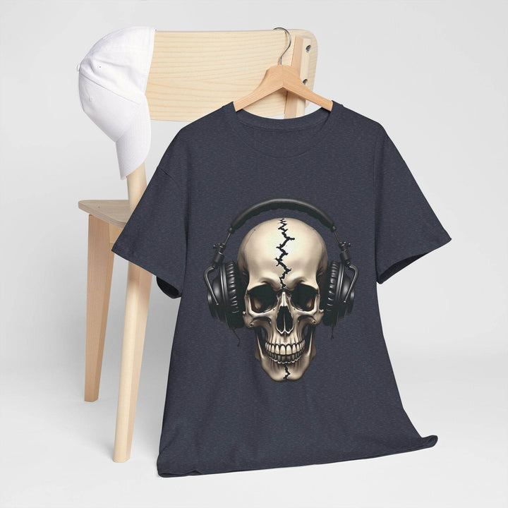 Skull Headphones T-Shirt - Edgy Graphic Tee - Gutsy Garb
