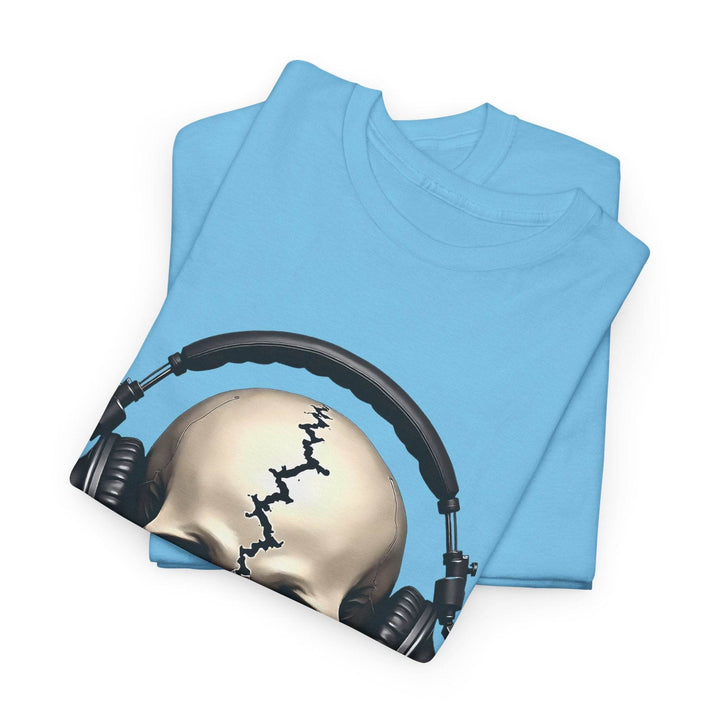 Skull Headphones T-Shirt - Edgy Graphic Tee - Gutsy Garb