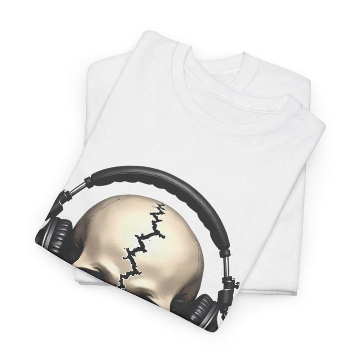 Skull Headphones T-Shirt - Edgy Graphic Tee - Gutsy Garb