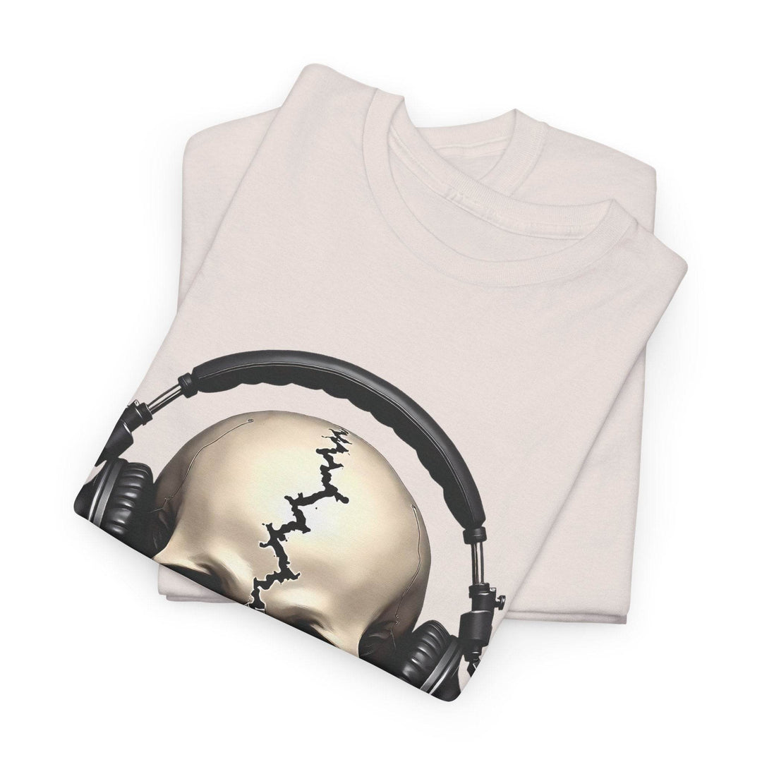 Skull Headphones T-Shirt - Edgy Graphic Tee - Gutsy Garb