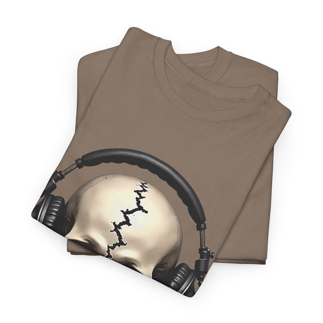 Skull Headphones T-Shirt - Edgy Graphic Tee - Gutsy Garb