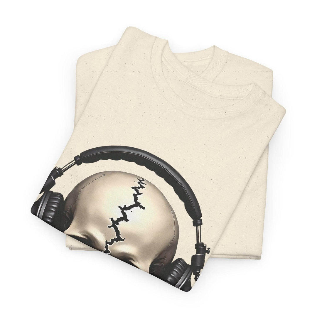 Skull Headphones T-Shirt - Edgy Graphic Tee - Gutsy Garb