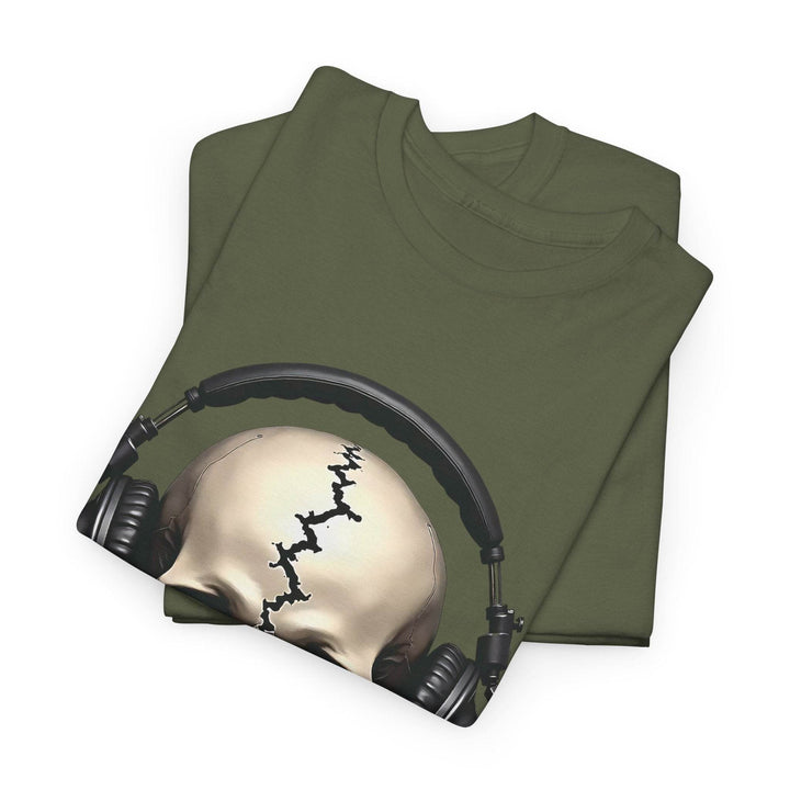 Skull Headphones T-Shirt - Edgy Graphic Tee - Gutsy Garb
