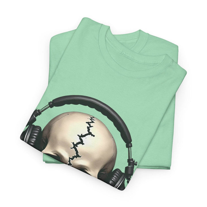 Skull Headphones T-Shirt - Edgy Graphic Tee - Gutsy Garb