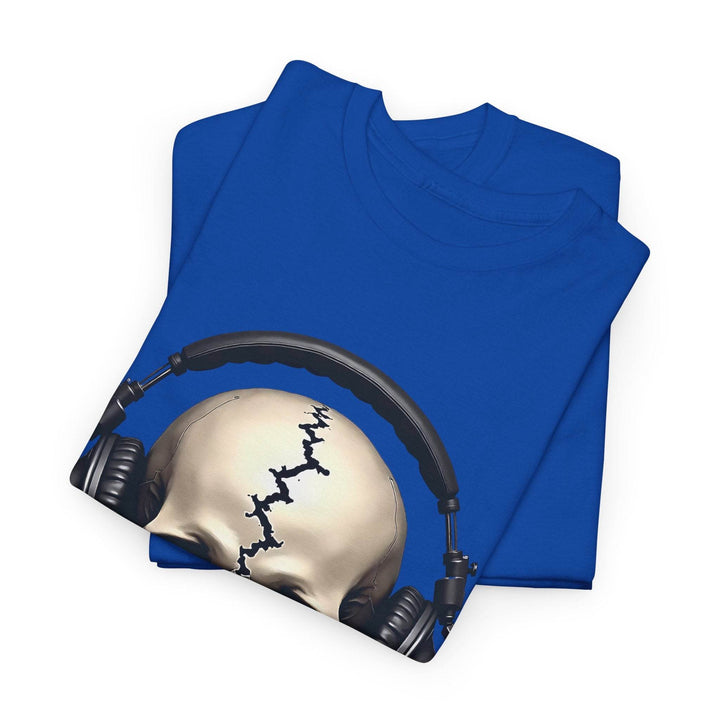 Skull Headphones T-Shirt - Edgy Graphic Tee - Gutsy Garb