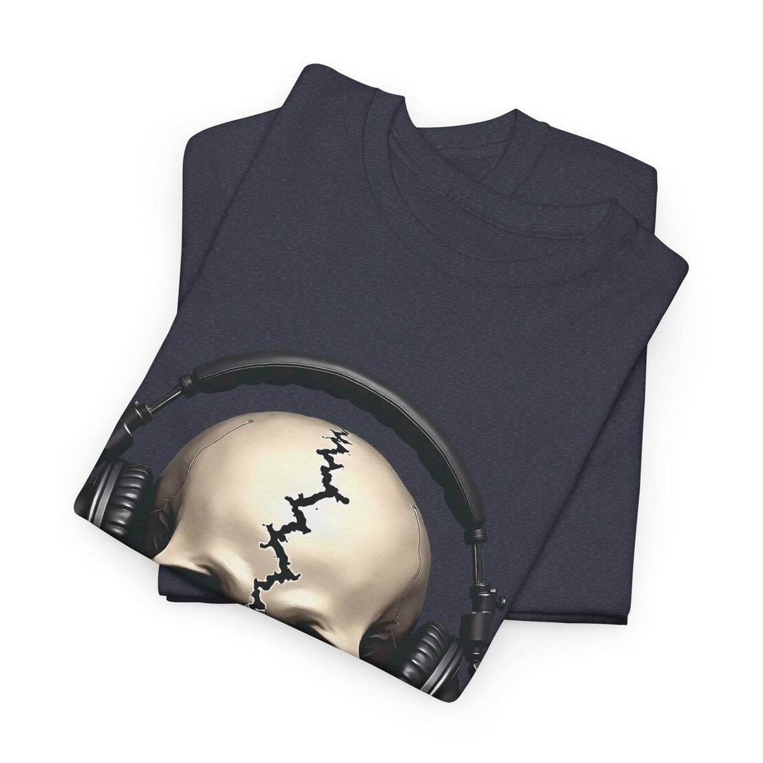 Skull Headphones T-Shirt - Edgy Graphic Tee - Gutsy Garb