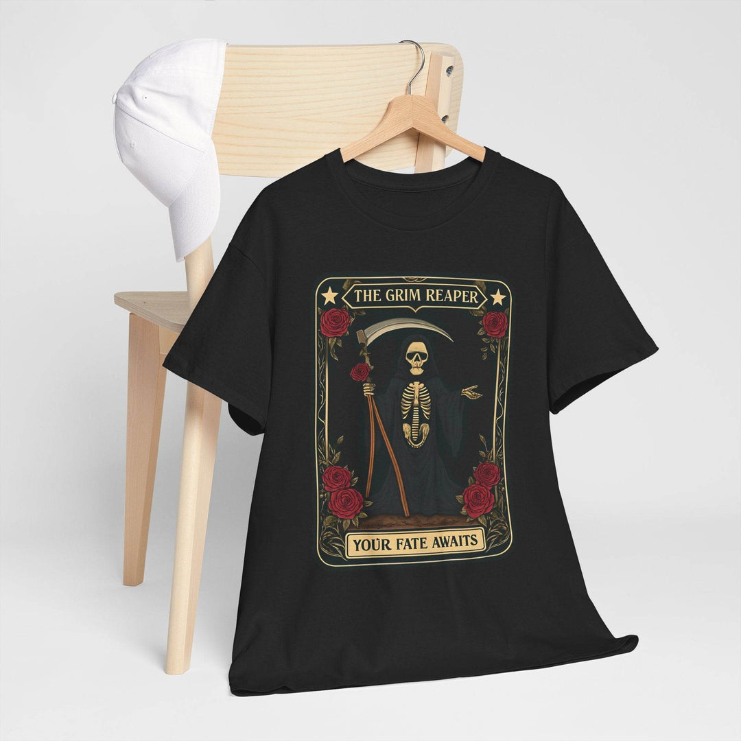 Grim Reaper Graphic Tee - Bold Edgy T-Shirt - Gutsy Garb