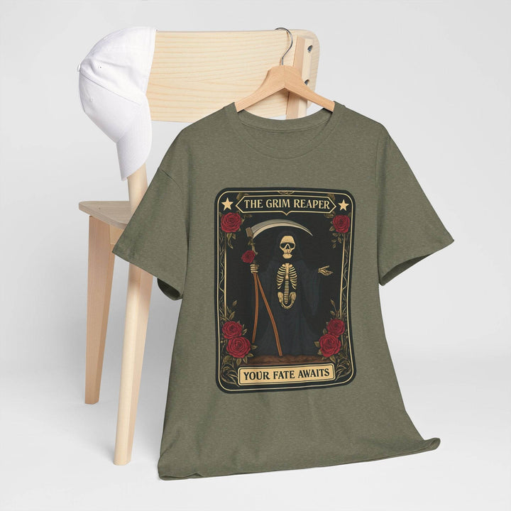 Grim Reaper Graphic Tee - Bold Edgy T-Shirt - Gutsy Garb