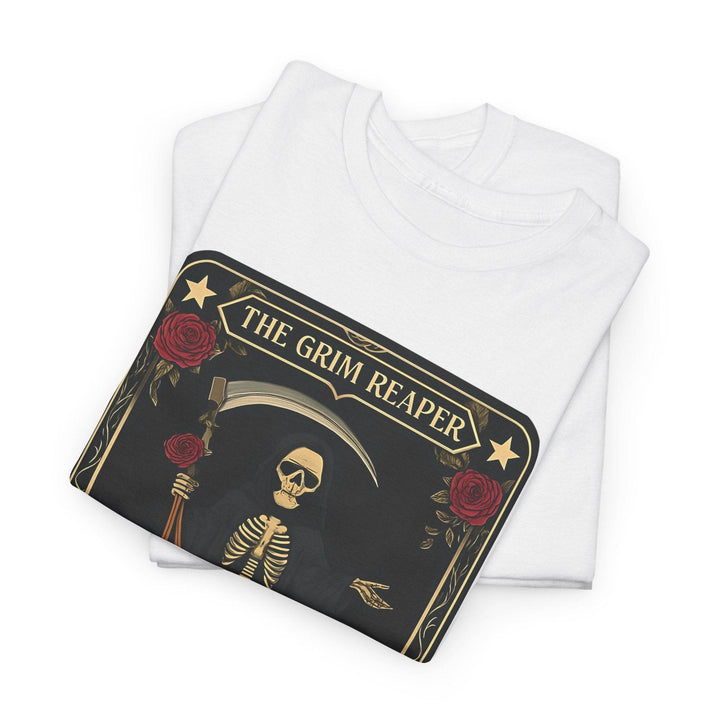 Grim Reaper Graphic Tee - Bold Edgy T-Shirt - Gutsy Garb