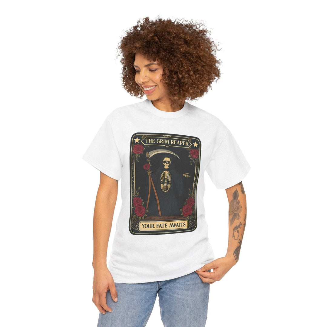 Grim Reaper Graphic Tee - Bold Edgy T-Shirt - Gutsy Garb
