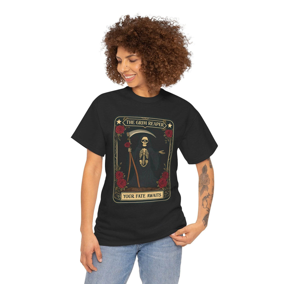 Grim Reaper Graphic Tee - Bold Edgy T-Shirt - Gutsy Garb