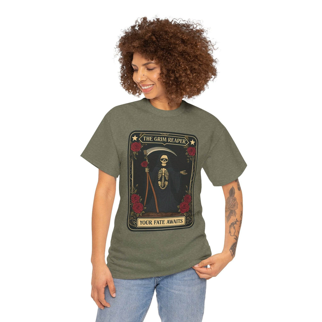 Grim Reaper Graphic Tee - Bold Edgy T-Shirt - Gutsy Garb