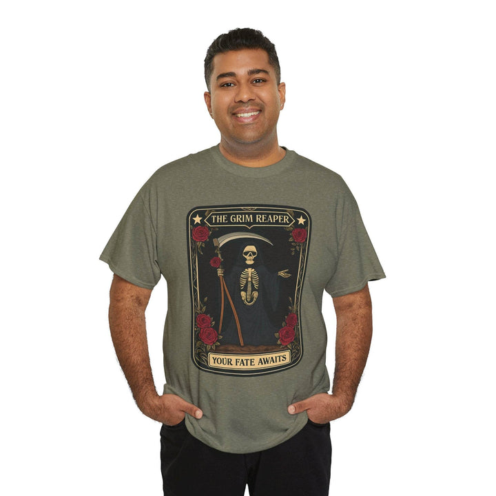 Grim Reaper Graphic Tee - Bold Edgy T-Shirt - Gutsy Garb