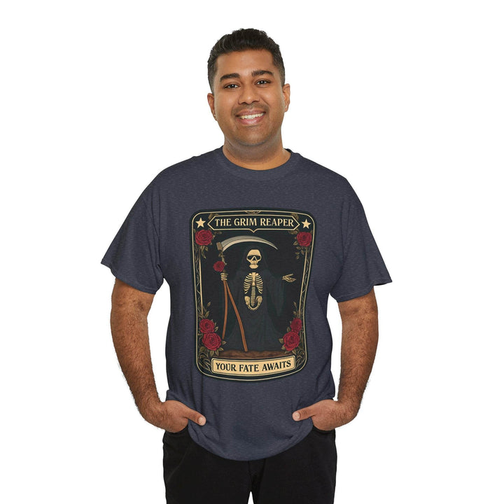 Grim Reaper Graphic Tee - Bold Edgy T-Shirt - Gutsy Garb