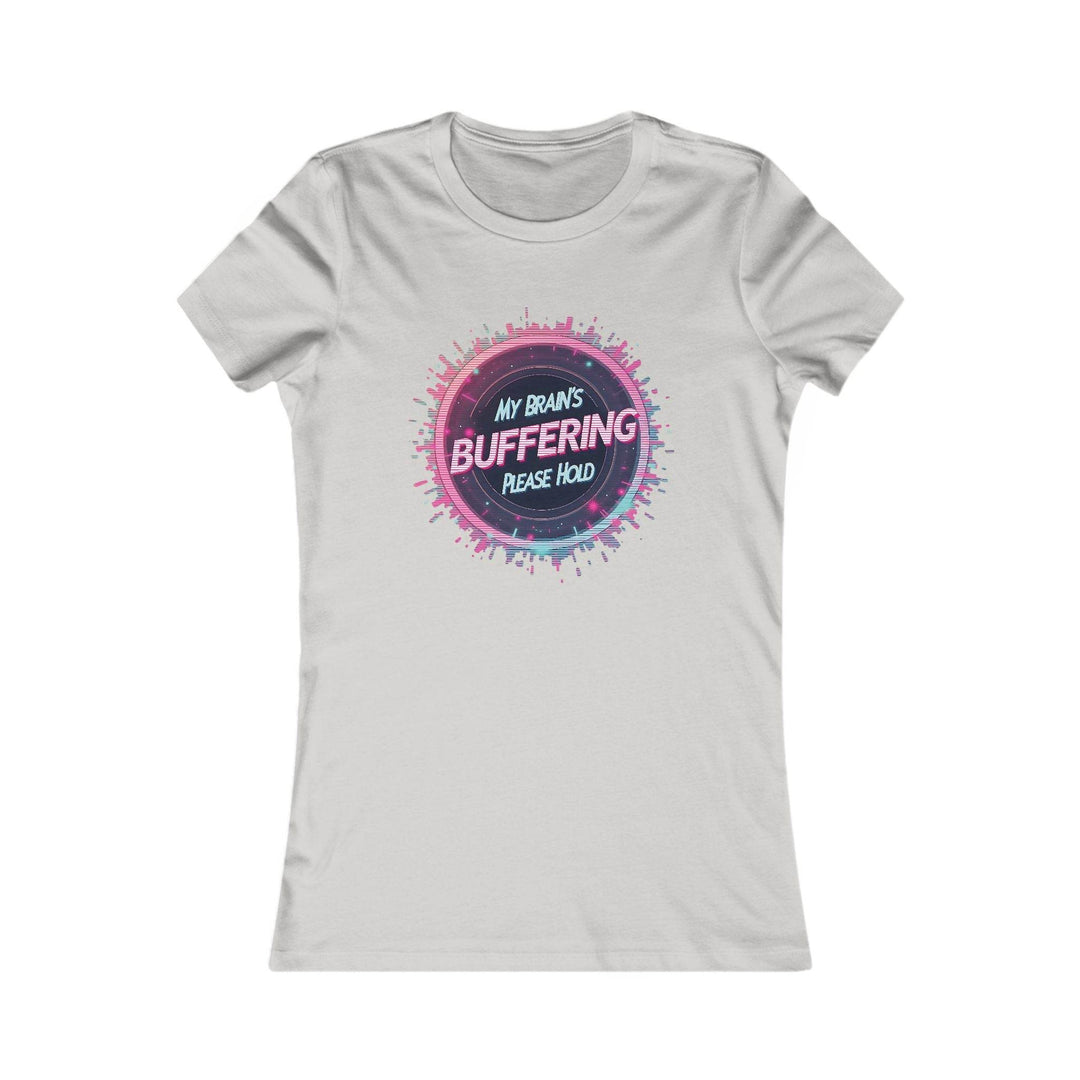 Funny Women's Graphic Tee - Buffering Brain Design - Gutsy Garb