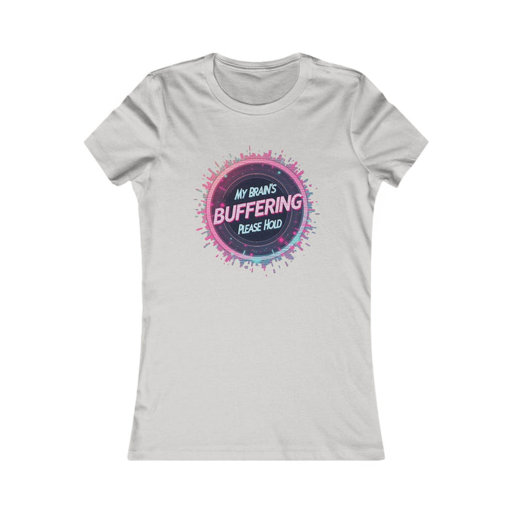 Funny Women's Graphic Tee - Buffering Brain Design - Gutsy Garb