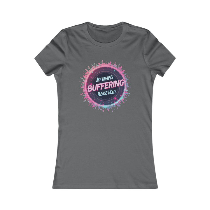 Funny Women's Graphic Tee - Buffering Brain Design - Gutsy Garb
