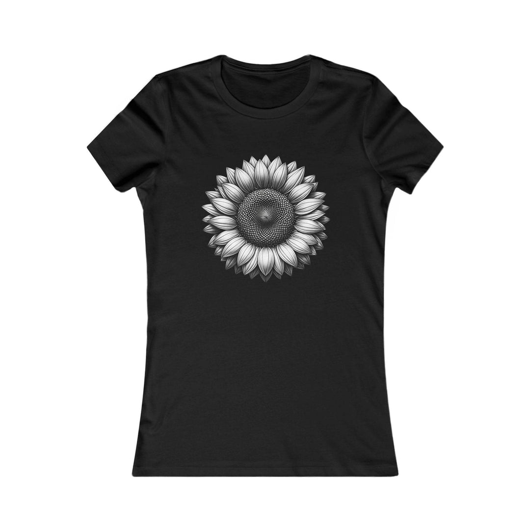 Women's Summer Sunflower Shirt - Soft Pink Tee - Gutsy Garb