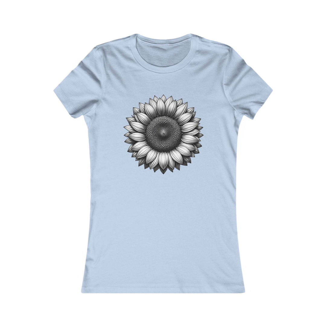 Women's Summer Sunflower Shirt - Soft Pink Tee - Gutsy Garb