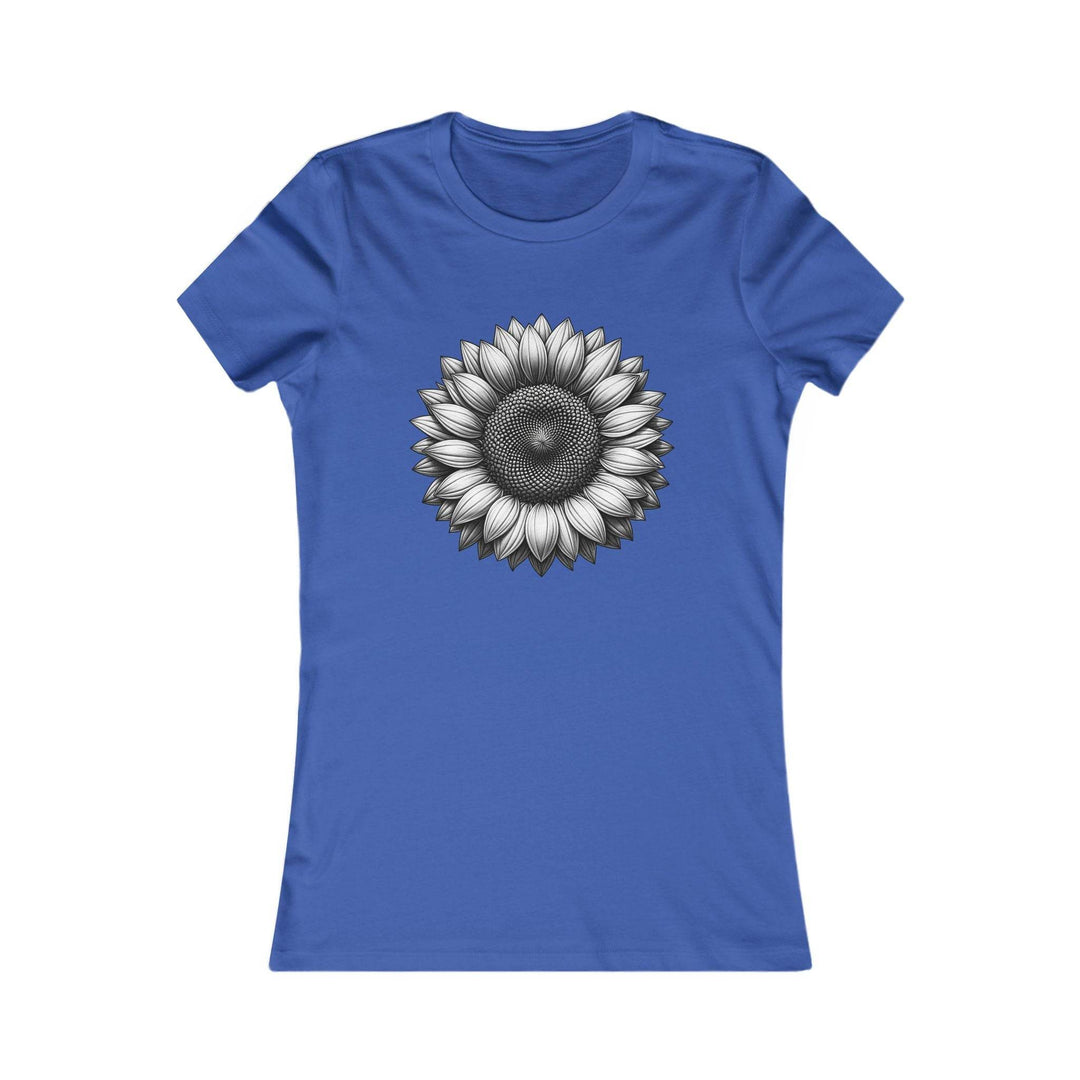 Women's Summer Sunflower Shirt - Soft Pink Tee - Gutsy Garb