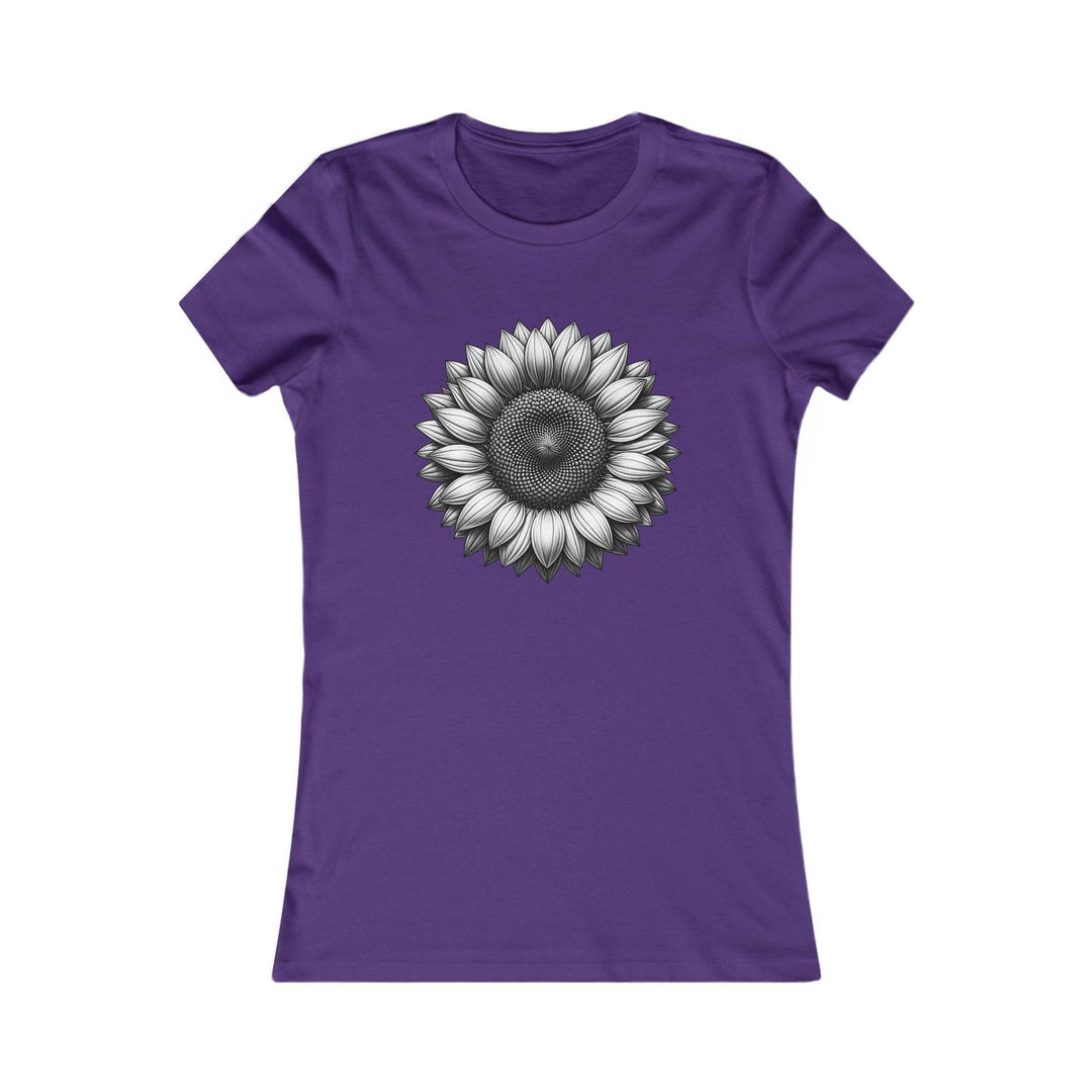 Women's Summer Sunflower Shirt - Soft Pink Tee - Gutsy Garb