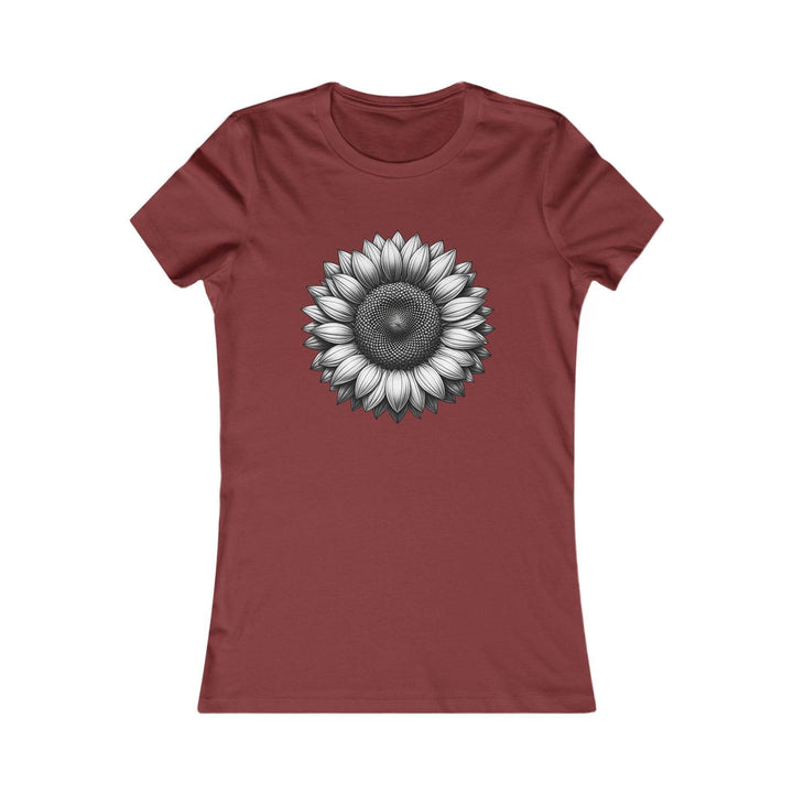Women's Summer Sunflower Shirt - Soft Pink Tee - Gutsy Garb