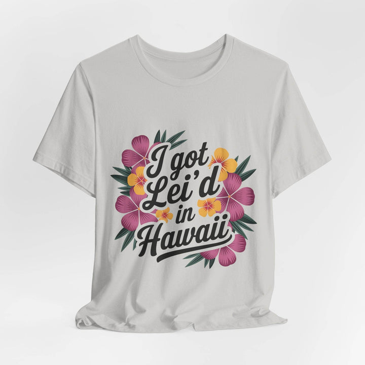 Lei'd Back in Paradise Shirt with Hawaiian Floral Design - Gutsy Garb